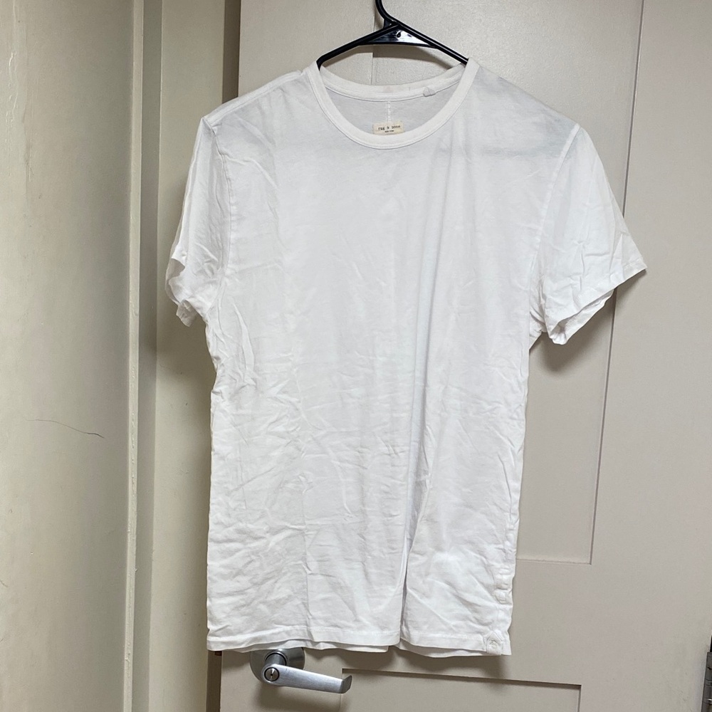 rag & bone Crisp White Short Sleeve Tee